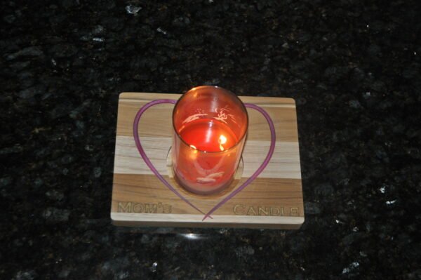 Teak  Mom's Candle Holder - Image 2
