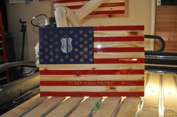 Serve and Protect Flag - Image 2